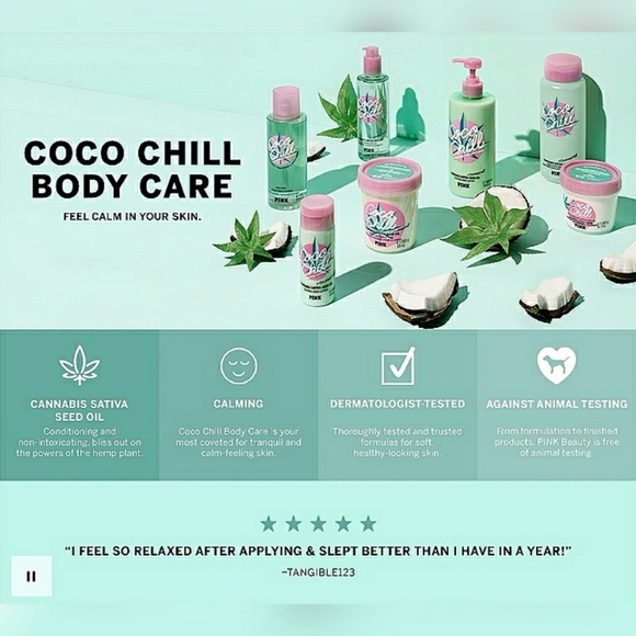 VS Coco Chill Calming Body Lotion & Oil Gift Set! - Picture 10 of 14